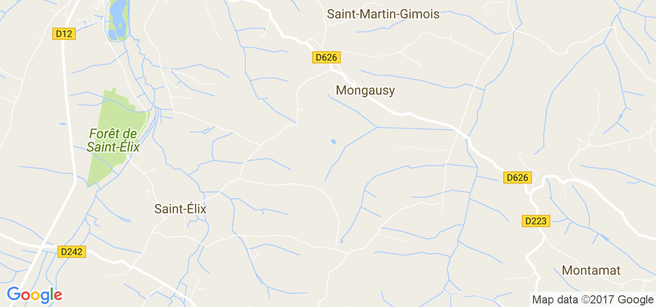 map de la ville de Mongausy