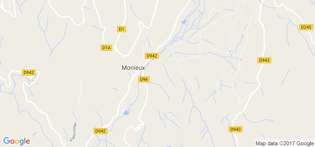 map de la ville de Monieux