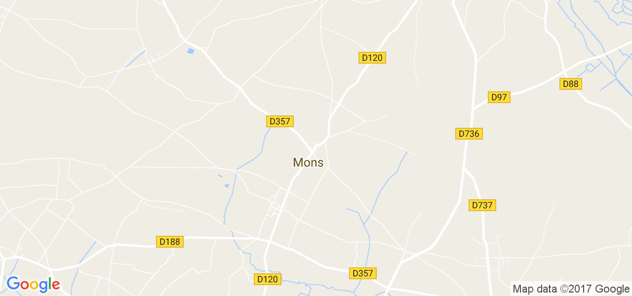 map de la ville de Mons