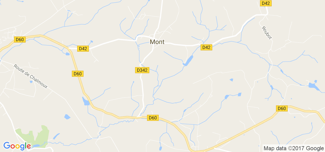 map de la ville de Mont