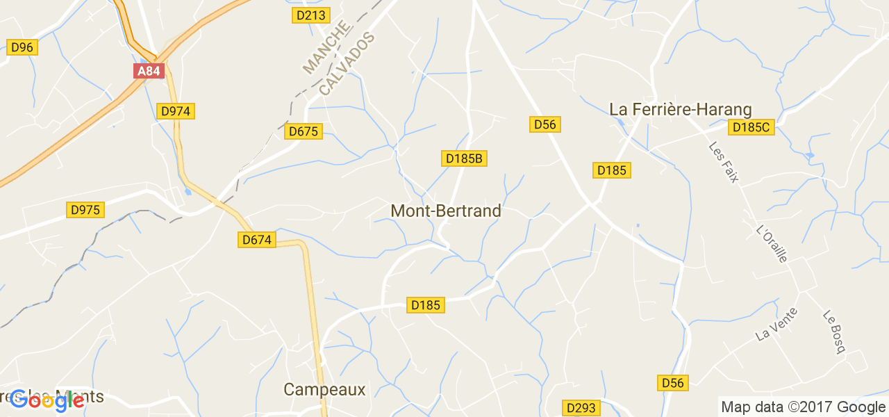 map de la ville de Mont-Bertrand