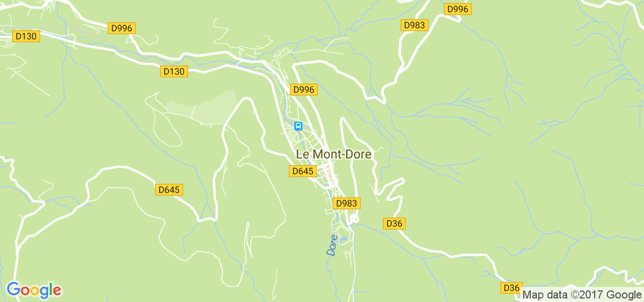 map de la ville de Mont-Dore