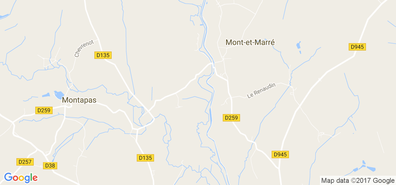 map de la ville de Mont-et-Marré