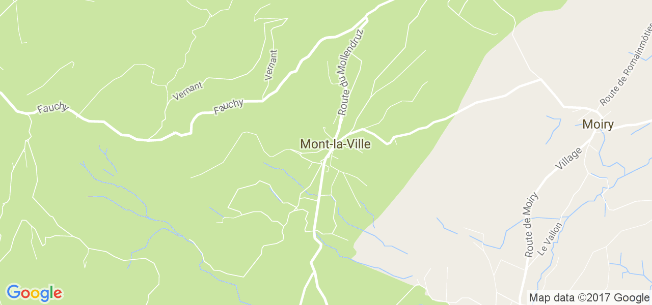 map de la ville de Mont-la-Ville