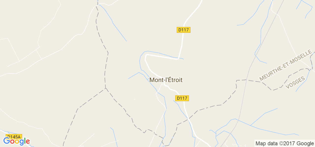 map de la ville de Mont-l'Étroit