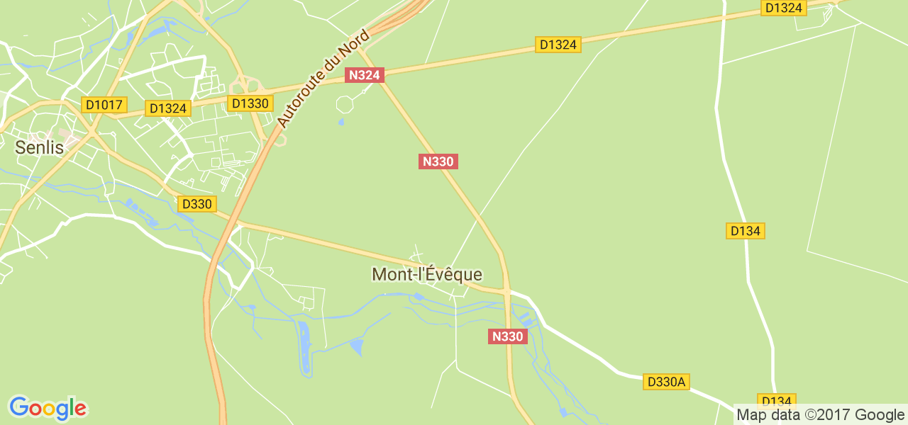 map de la ville de Mont-l'Évêque