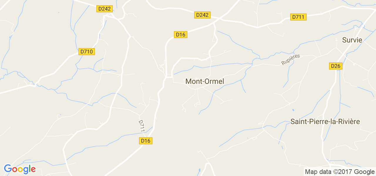 map de la ville de Mont-Ormel