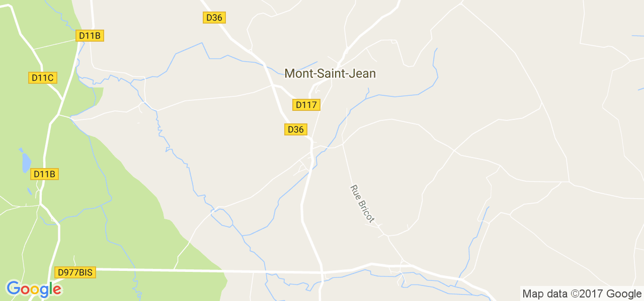 map de la ville de Mont-Saint-Jean