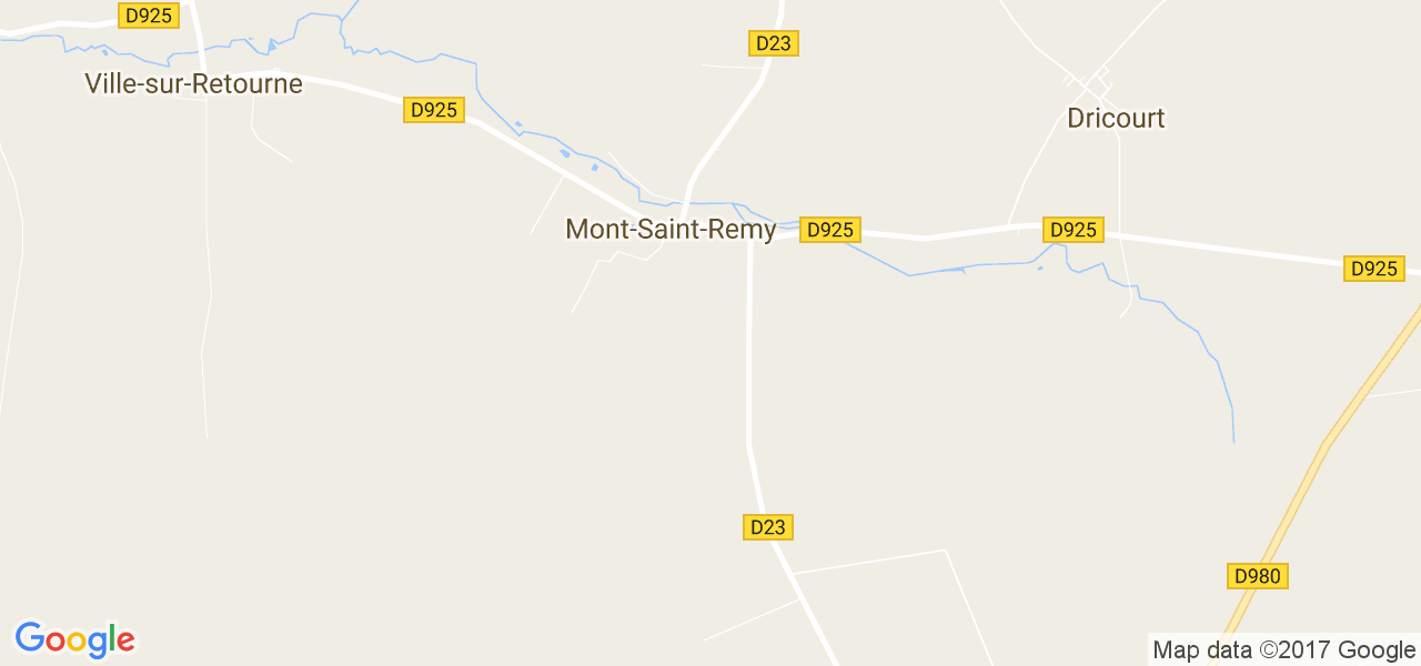 map de la ville de Mont-Saint-Remy