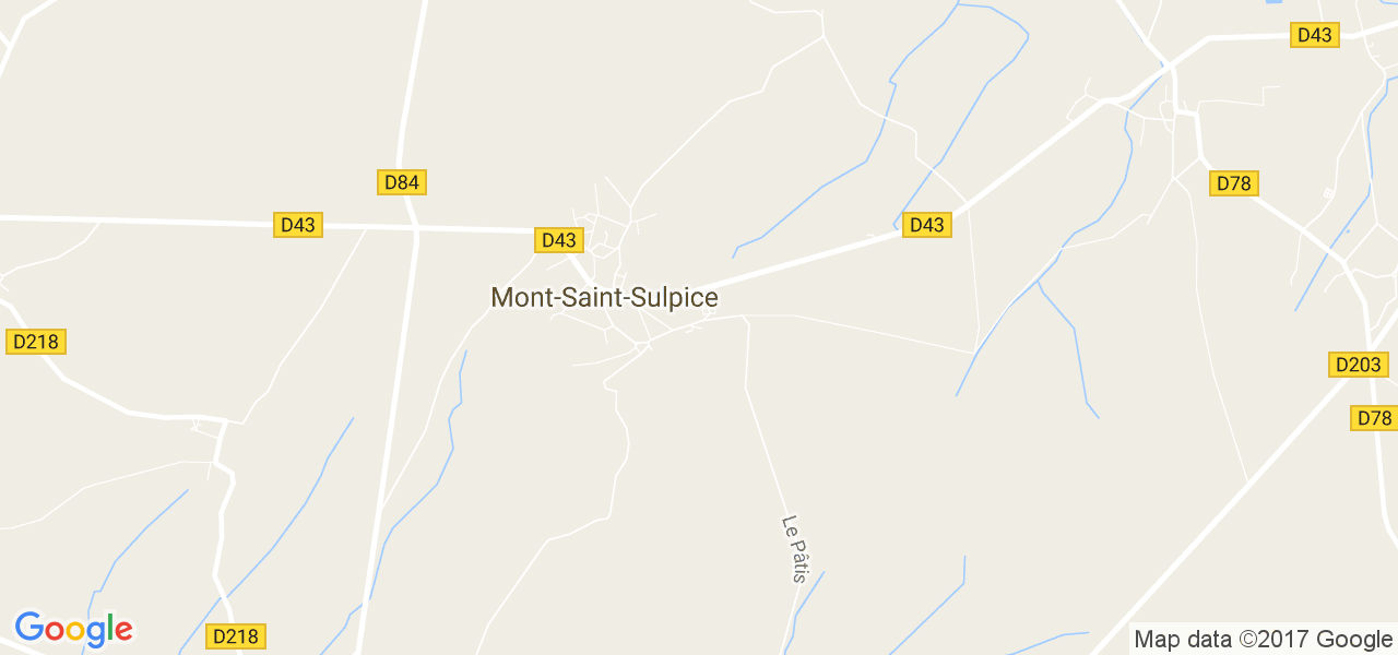 map de la ville de Mont-Saint-Sulpice