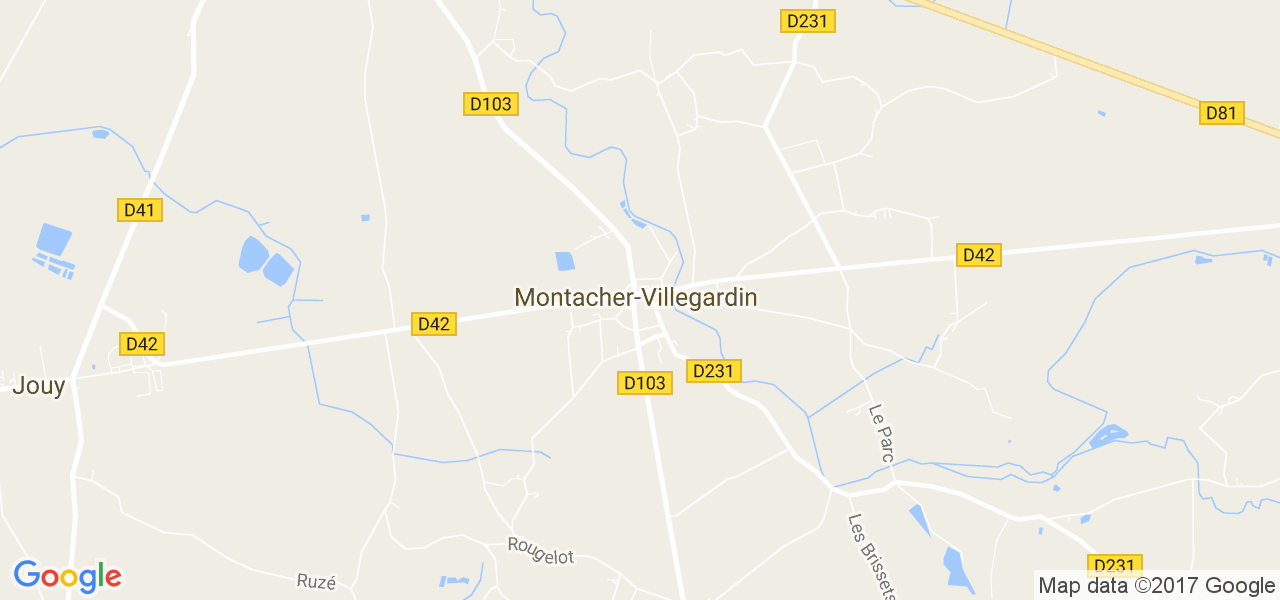 map de la ville de Montacher-Villegardin