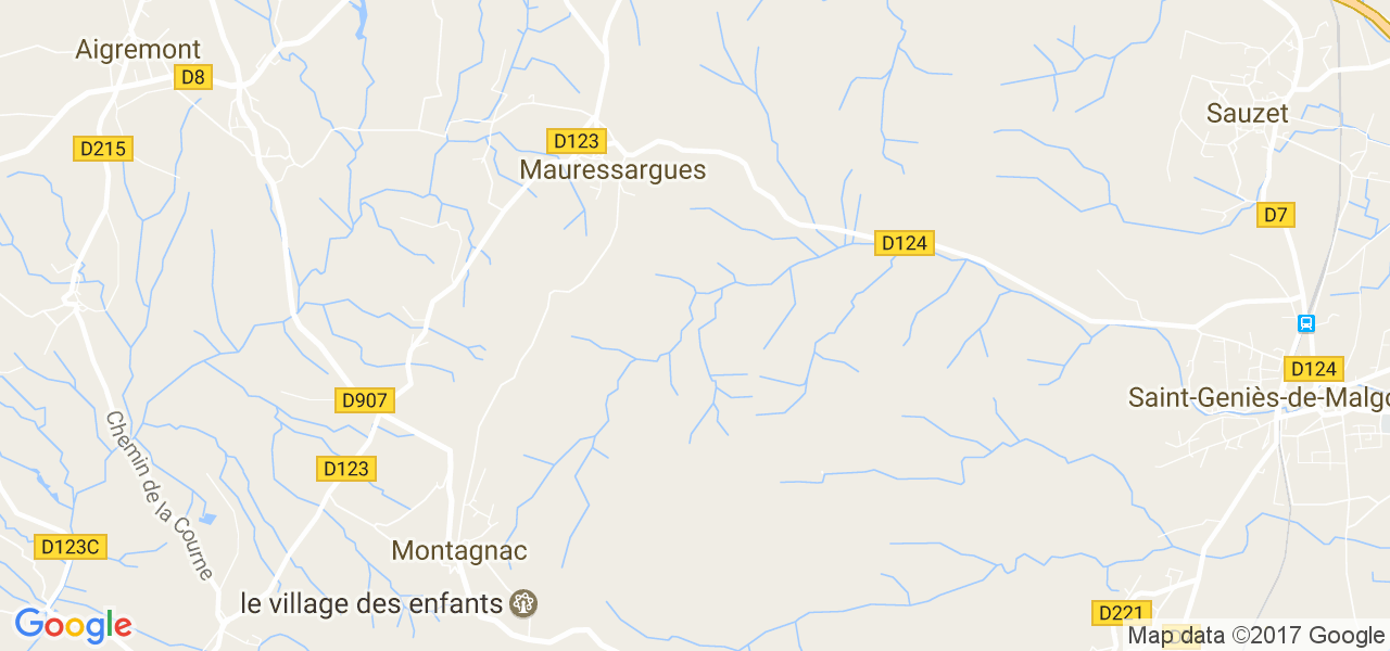 map de la ville de Montagnac