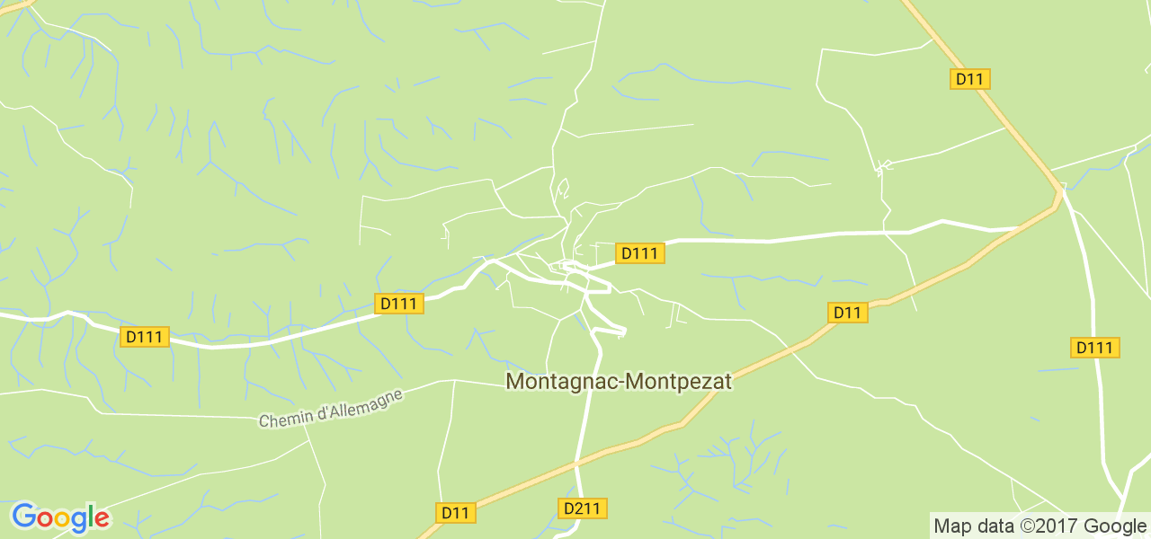 map de la ville de Montagnac-Montpezat