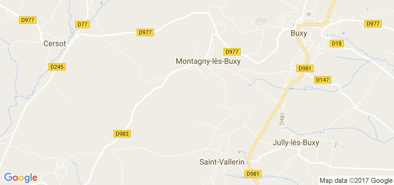 map de la ville de Montagny-lès-Buxy