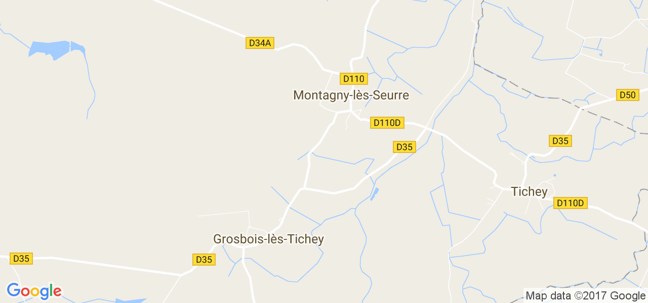 map de la ville de Montagny-lès-Seurre