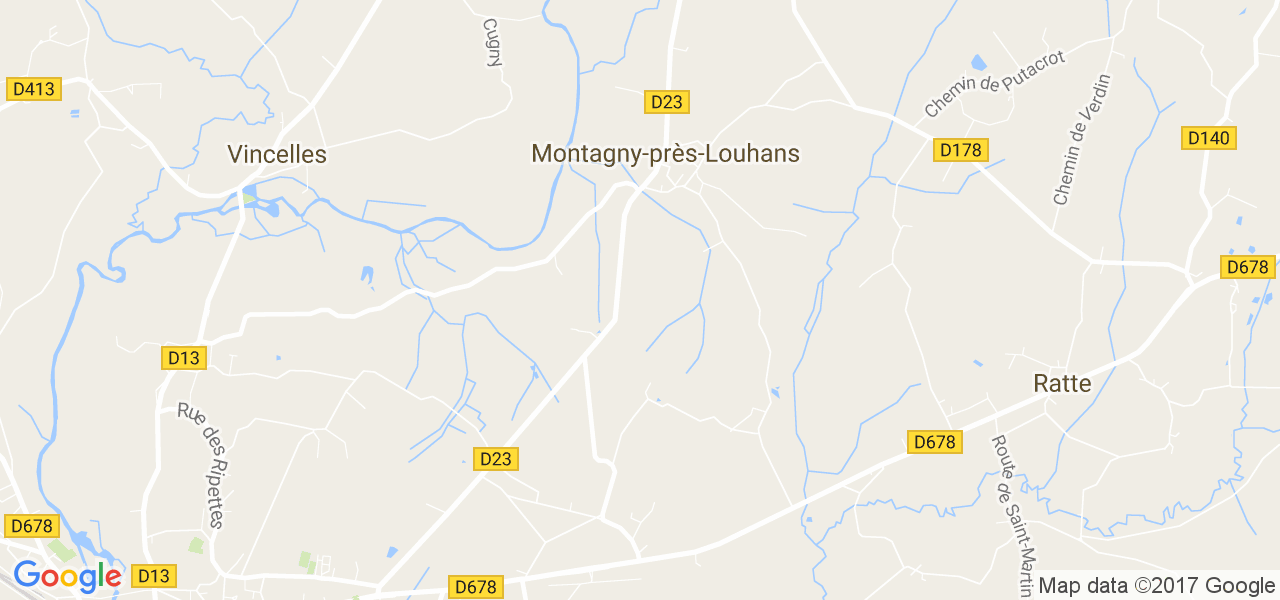 map de la ville de Montagny-près-Louhans