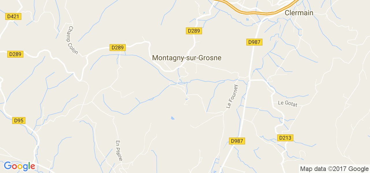 map de la ville de Montagny-sur-Grosne