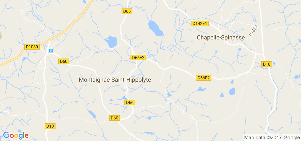 map de la ville de Montaignac-Saint-Hippolyte
