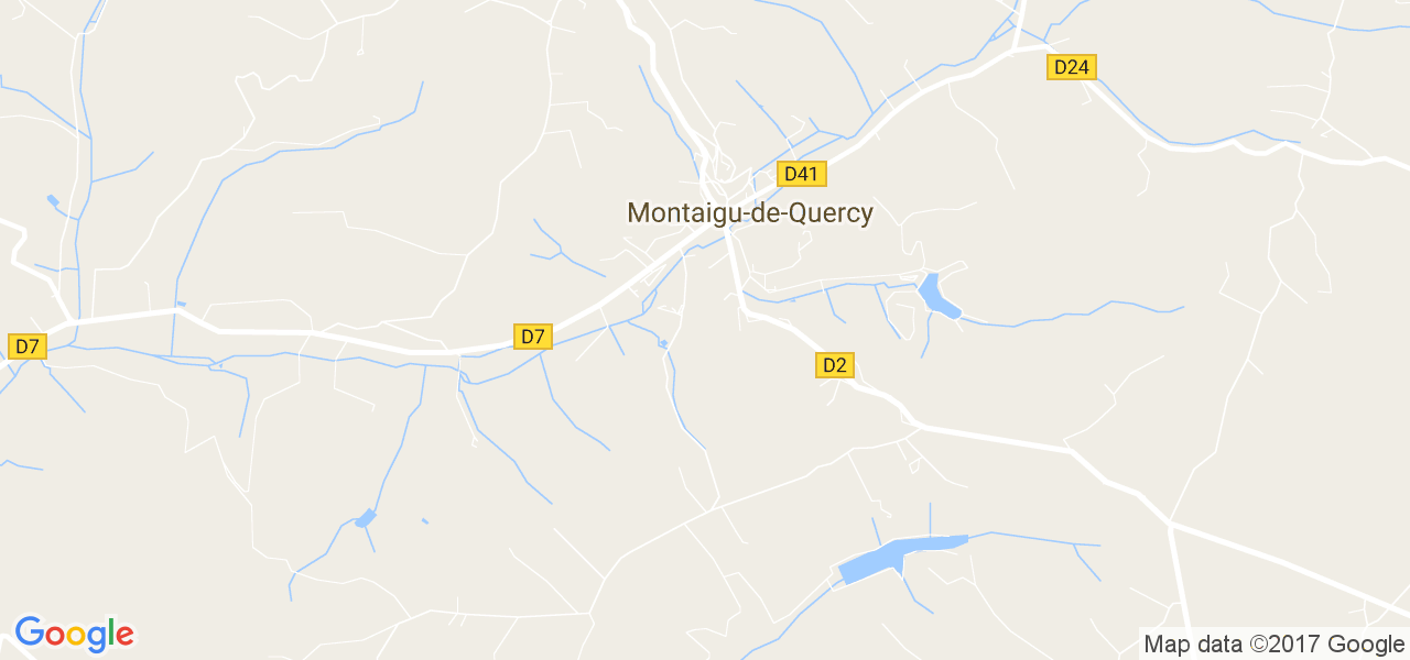 map de la ville de Montaigu-de-Quercy