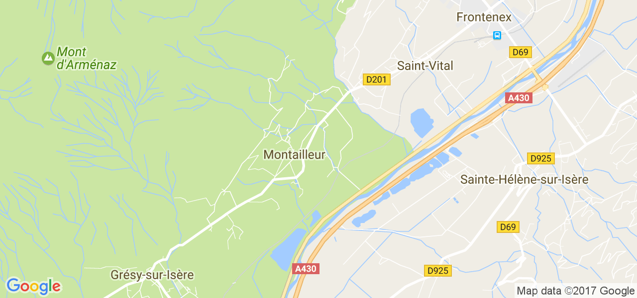 map de la ville de Montailleur