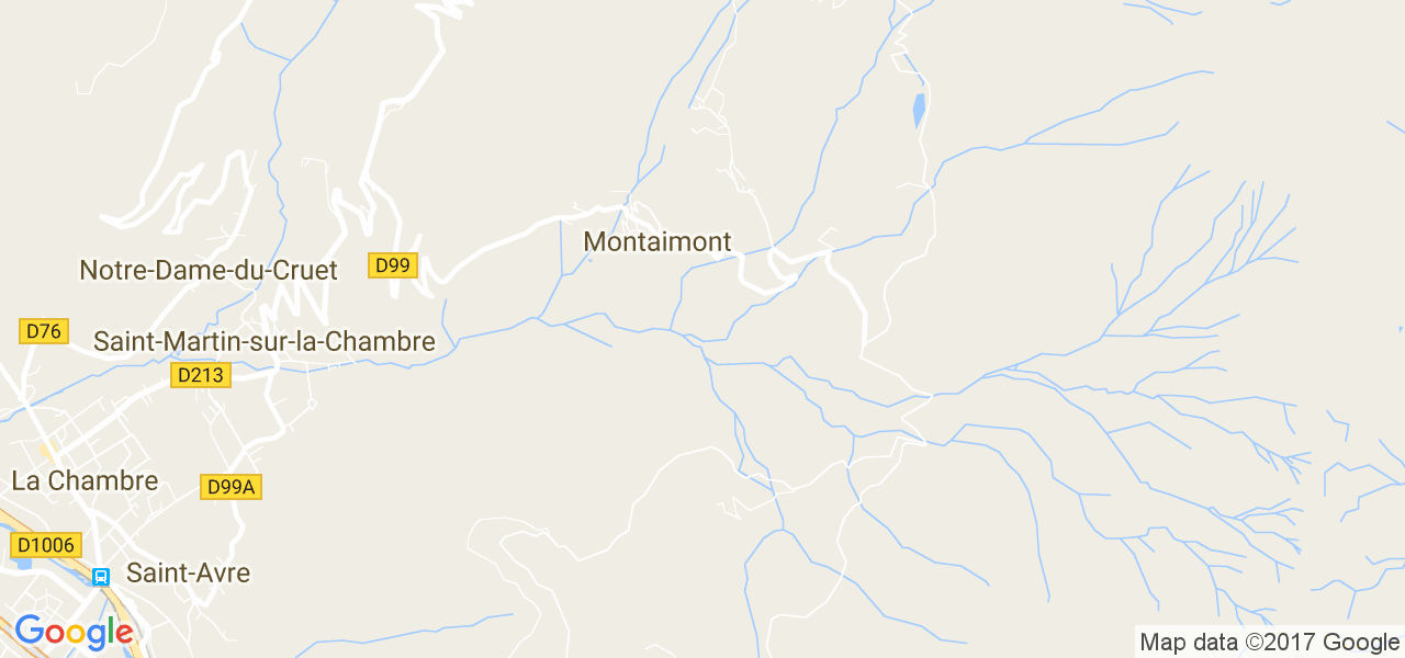 map de la ville de Montaimont