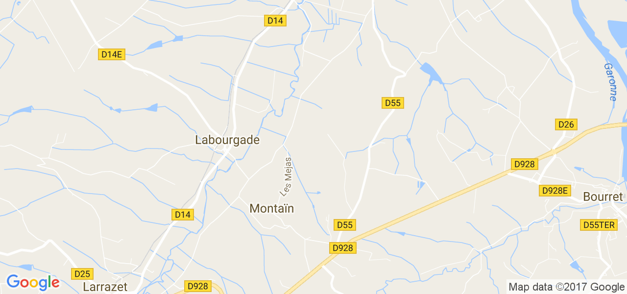 map de la ville de Montain