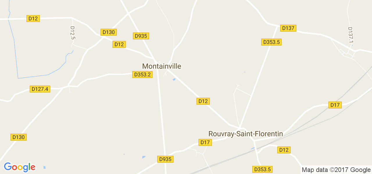 map de la ville de Montainville