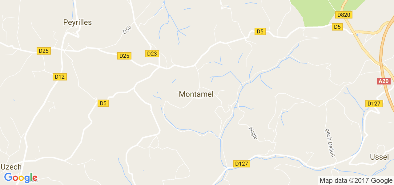 map de la ville de Montamel