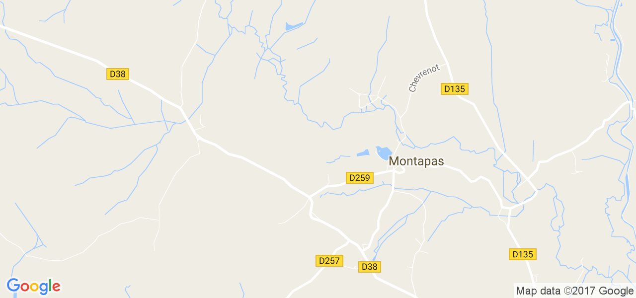 map de la ville de Montapas