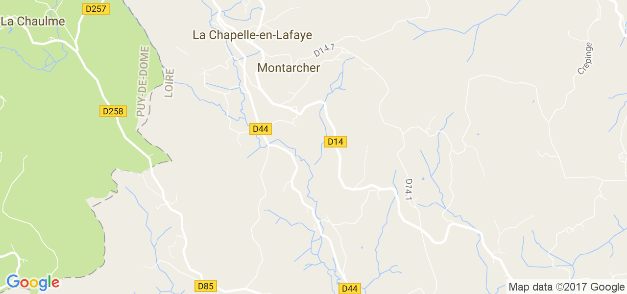 map de la ville de Montarcher