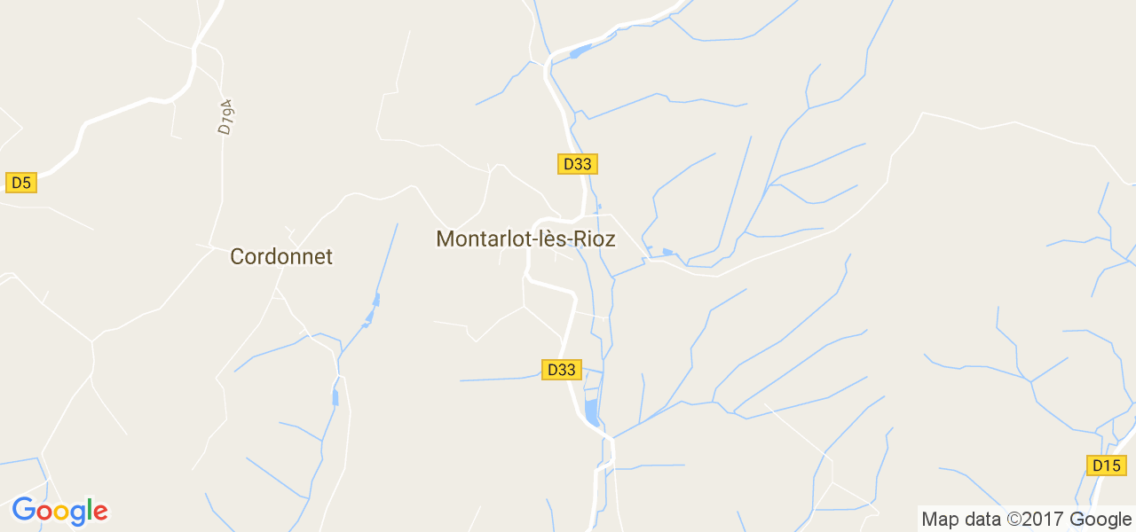 map de la ville de Montarlot-lès-Rioz