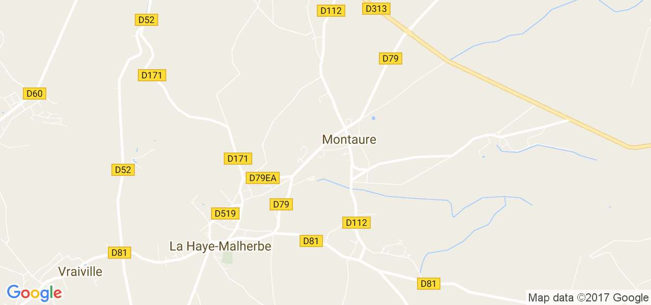 map de la ville de Montaure