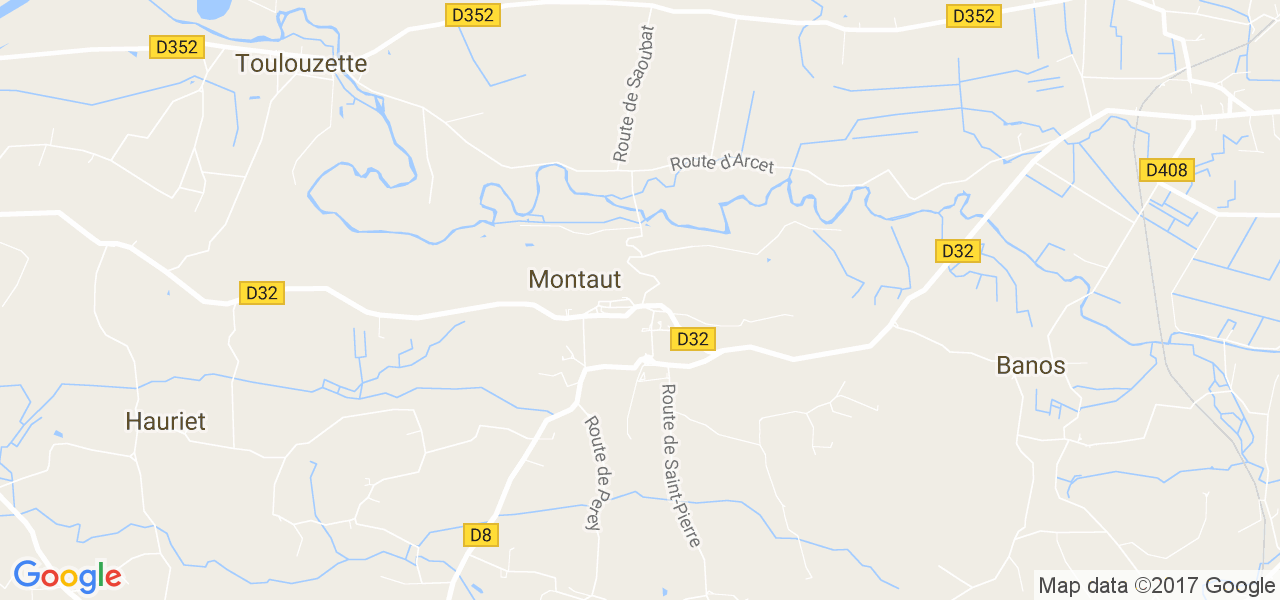 map de la ville de Montaut