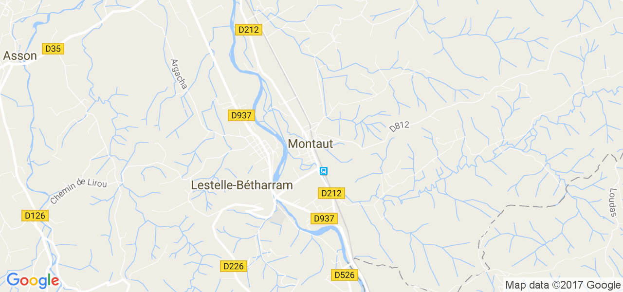 map de la ville de Montaut