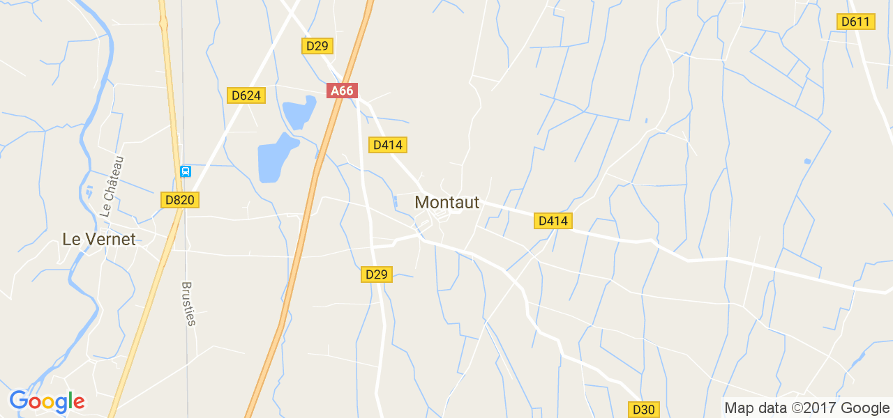 map de la ville de Montaut