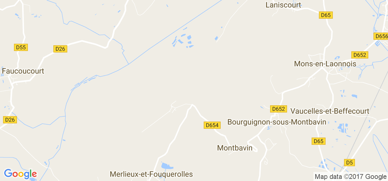 map de la ville de Montbavin