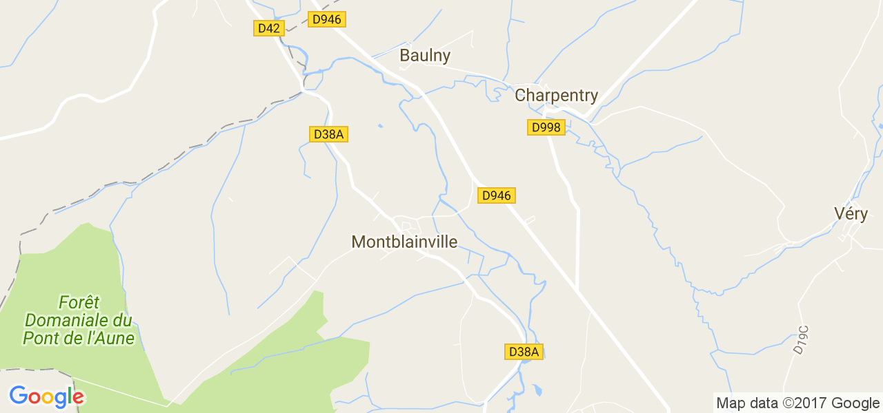 map de la ville de Montblainville