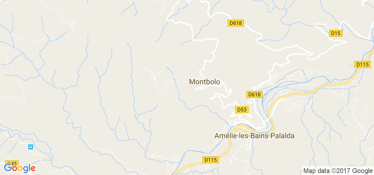 map de la ville de Montbolo