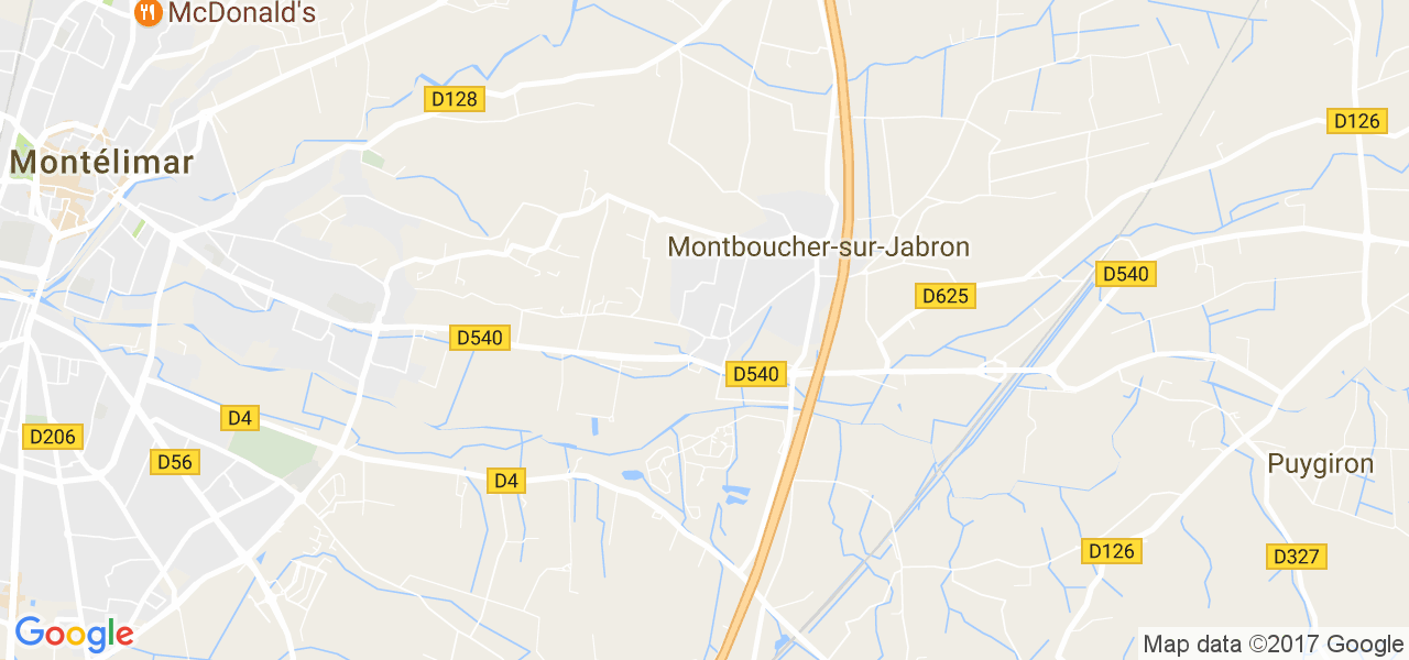 map de la ville de Montboucher-sur-Jabron