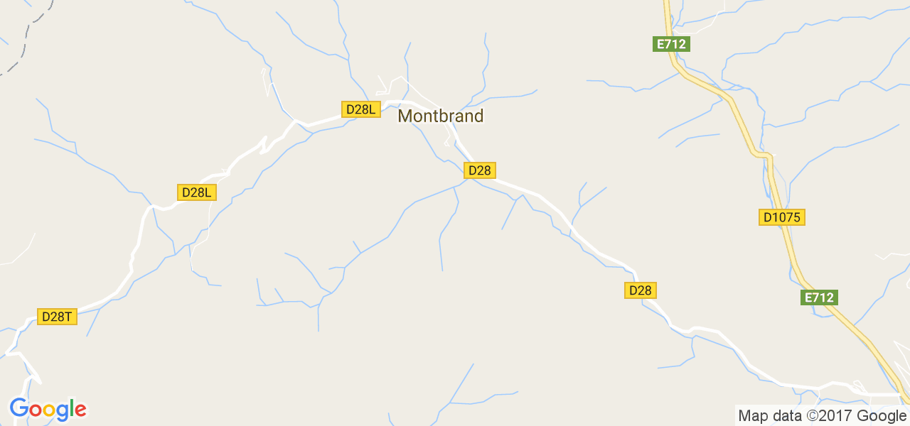 map de la ville de Montbrand