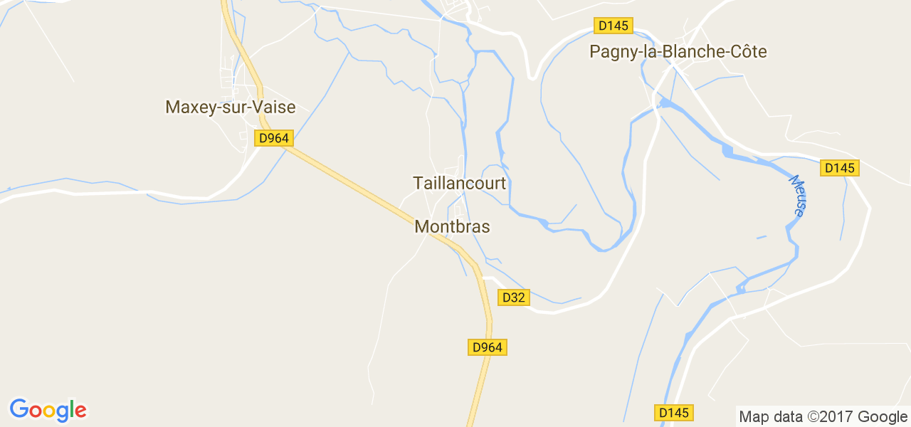 map de la ville de Montbras