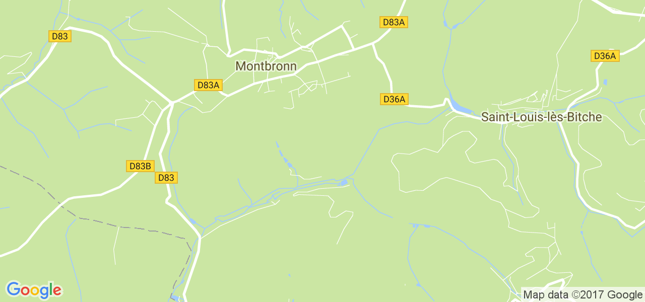 map de la ville de Montbronn