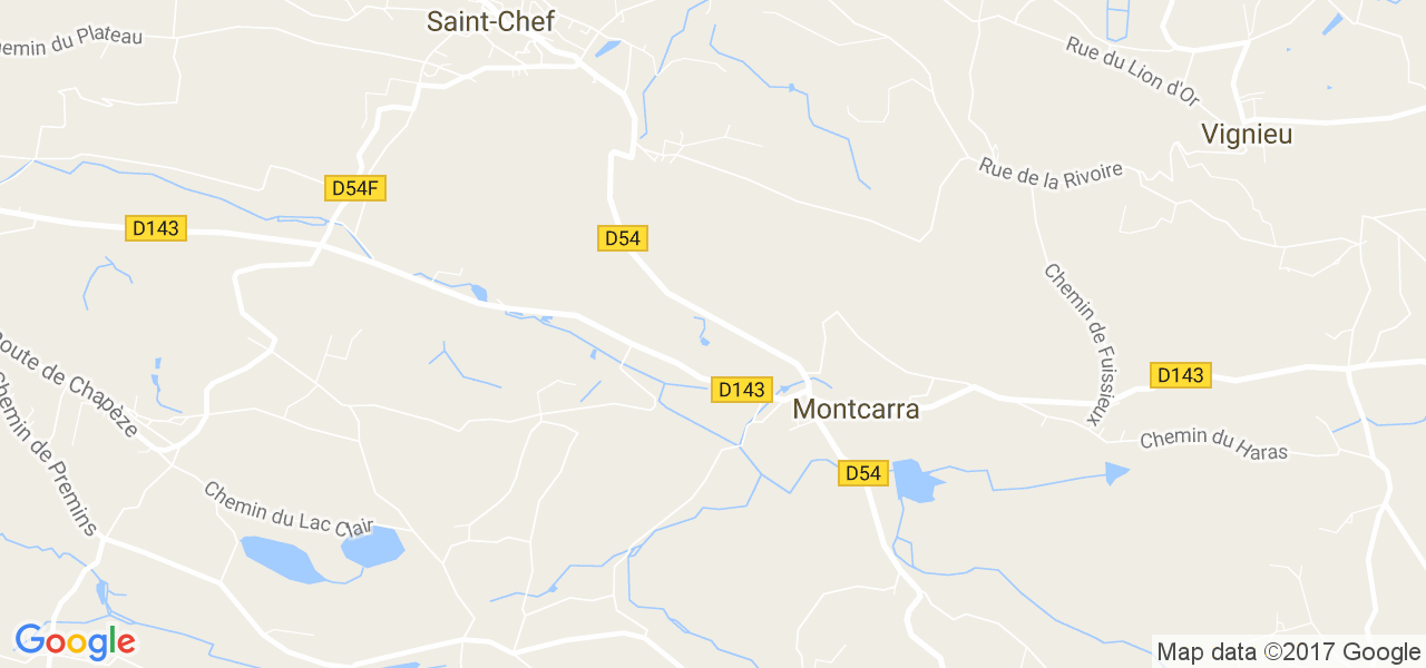 map de la ville de Montcarra