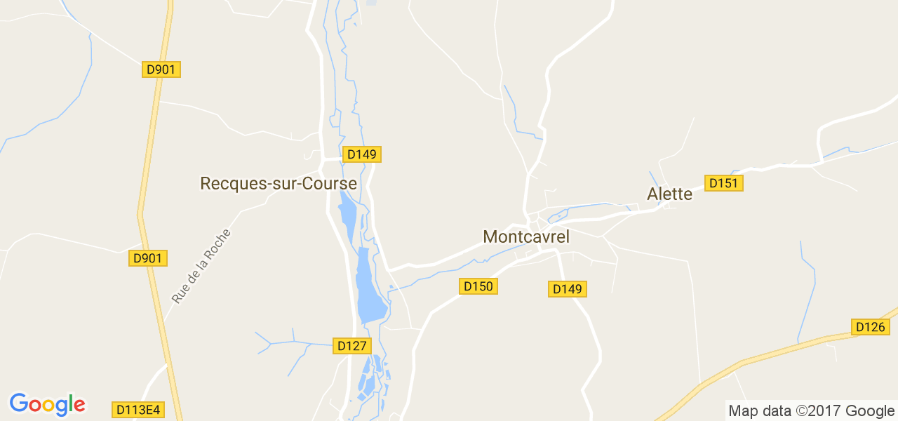 map de la ville de Montcavrel