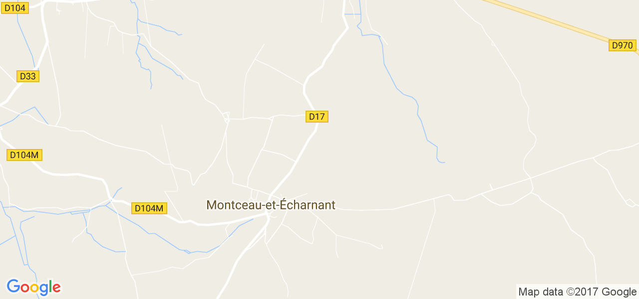 map de la ville de Montceau-et-Écharnant