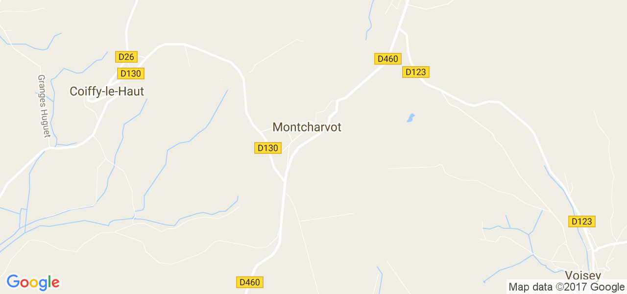 map de la ville de Montcharvot