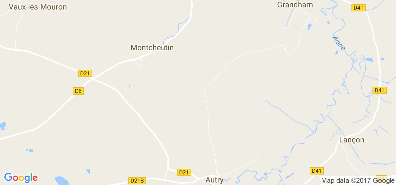 map de la ville de Montcheutin