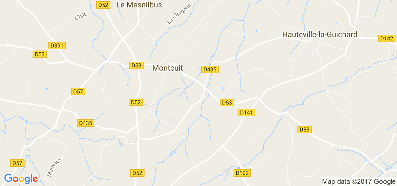 map de la ville de Montcuit