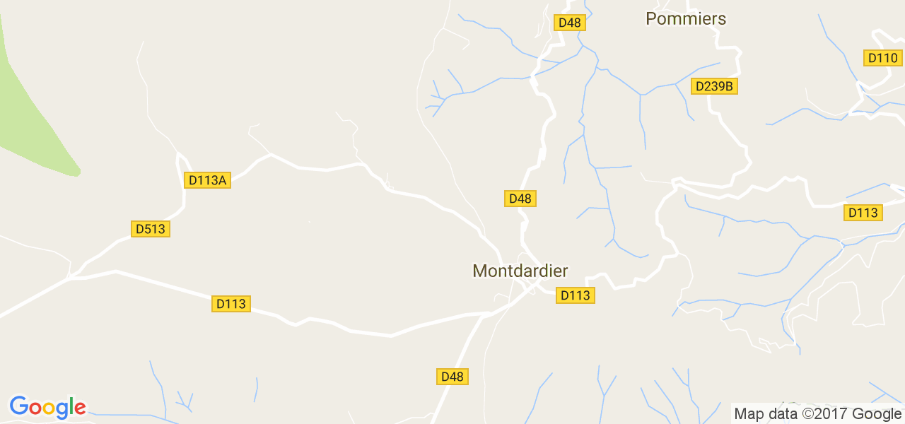 map de la ville de Montdardier