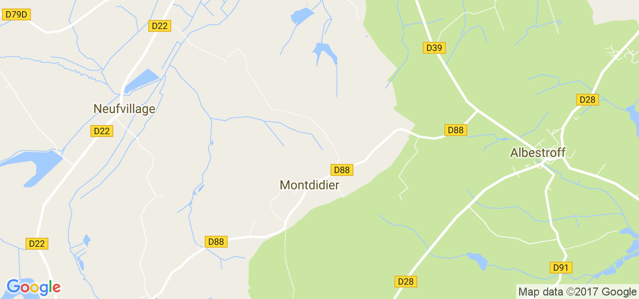 map de la ville de Montdidier